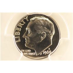 1969-S ROOSEVELT DIME PCGS PR69