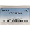 Image 3 : 1969-S ROOSEVELT DIME PCGS PR69