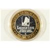 Image 2 : CASINO $10 SILVER TOKEN (UNC) GOLDEN GATE CASINO