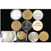 Image 2 : 10 ASSORTED VINTAGE TOKENS ETC...