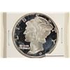 Image 1 : 1 TROY OZ .999 FINE SILVER PROOF ROUND MERCURY