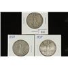 Image 1 : 1937,38 & 39 WALKING LIBERTY HALF DOLLARS
