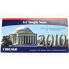 Image 2 : 2010 CHICAGO $2 SINGLE NOTE 2003-A FRN CRISP UNC