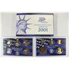 Image 1 : 2001 US PROOF SET (WITH BOX)