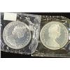 Image 2 : 2-1965 CANADA SILVER DOLLARS BU