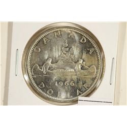1966 CANADA SILVER DOLLAR BU