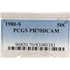 Image 3 : 1980-S KENNEDY HALF DOLLAR PCGS PR70 DCAM