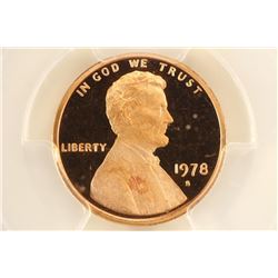 1978-S LINCOLN CENT PCGS PR69RD DCAM