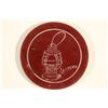 Image 2 : VINTAGE POKER CHIP MAROON / WHITE ENGRAVED LANTERN