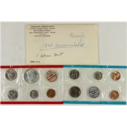 1968 US MINT SET (UNC) P/D/S (WITH ENVELOPE)