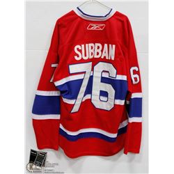 PK SUBBAN MONTREAL CANADIENS RBK JERSEY WITH TAGS