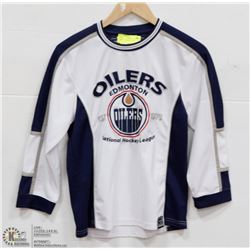 YOUTH OILERS SIZE MEDIUM  JERSEY
