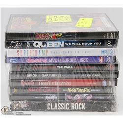 10 CLASSIC ROCK DVDS