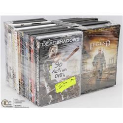 30 ACTION DVDS