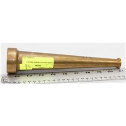 BRASS FIREMAN'S HOSE NOZZLE