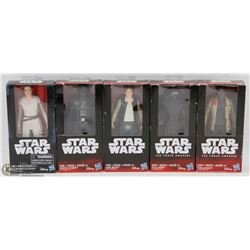 LOT OF 5 NEW STAR WARS ACTION FIGURES INCLUDING