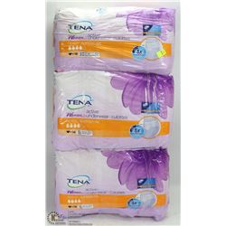3 PACKS OF TENA WOMENS ACTIVE UNDERWEAR