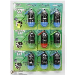 9 POOPY SAC DISPENSERS