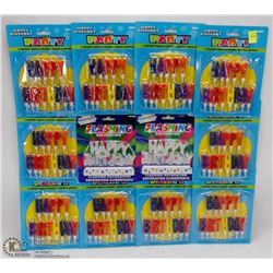 BUNDLE OF ASSORTED BIRTHDAY CANDLES