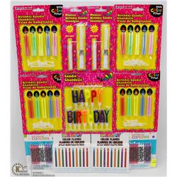 BUNDLE OF ASSORTED BIRTHDAY CANDLES