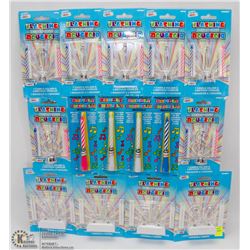 BUNDLE OF ASSORTED BIRTHDAY CANDLES