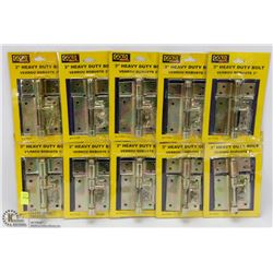 LOT OF 10 HEAVY DUTY 3" BOLTS