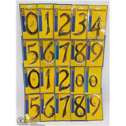 BUNDLE OF ASSORTED HOUSE NUMBERS