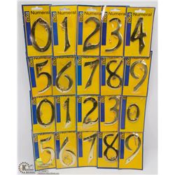 BUNDLE OF ASSORTED HOUSE NUMBERS