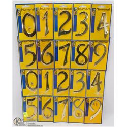 BUNDLE OF ASSORTED HOUSE NUMBERS