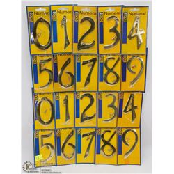 BUNDLE OF ASSORTED HOUSE NUMBERS