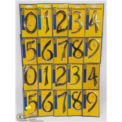 BUNDLE OF ASSORTED HOUSE NUMBERS