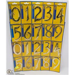 BUNDLE OF ASSORTED HOUSE NUMBERS
