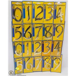 BUNDLE OF ASSORTED HOUSE NUMBERS