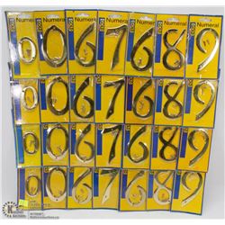 BUNDLE OF ASSORTED HOUSE NUMBERS