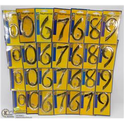 BUNDLE OF ASSORTED HOUSE NUMBERS
