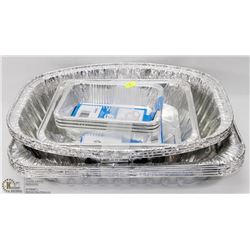 BUNDLE OF ASSORTED ALUMINUM DISPOSABLE