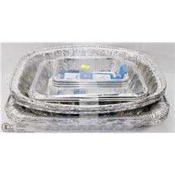 BUNDLE OF ASSORTED ALUMINUM DISPOSABLE