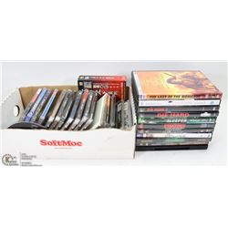 BOX OF CD'S AND DVD'S