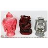 Image 1 : HOUSE LOT WITH BUDDHA GLASS HEAD, LANTERN &