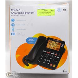 AT & T CORDED ANSWERING SYSTEM WITH BACKLIT