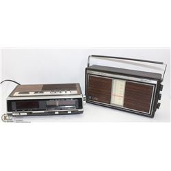 2 VINTAGE RADIOS – SANYO AND SEARS BRANDS