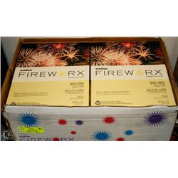 CASE OF CANARY YELLOW FIREWORK PAPER 8 REAMS