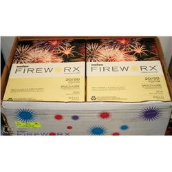 CASE OF CANARY YELLOW FIREWORK PAPER