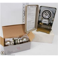 NEW 24HR TIMER SWITCH AND KEYED ENTRY LOCK SET