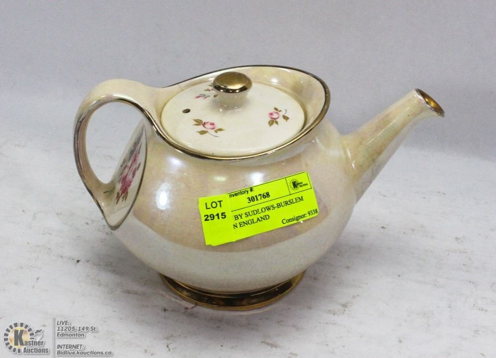 TEAPOT BY SUDLOWSBURSLEM MADE IN ENGLAND