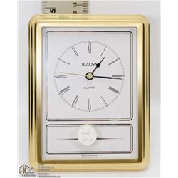 NEW BULOVA QUARTZ STAND CLOCK.