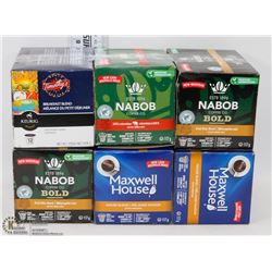 6 ASSORTED BOXES OF K-CUPS
