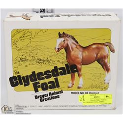 BREYER COLLECTIBLE FIGURE - CLYDESDALE FOAL, MODEL
