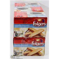 6 BOXES OF FOLGERS K-CUPS