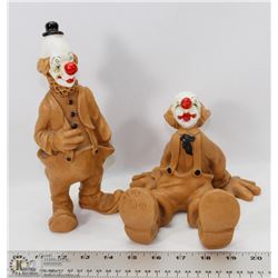 SET OF 2 VINTAGE CLOWNS